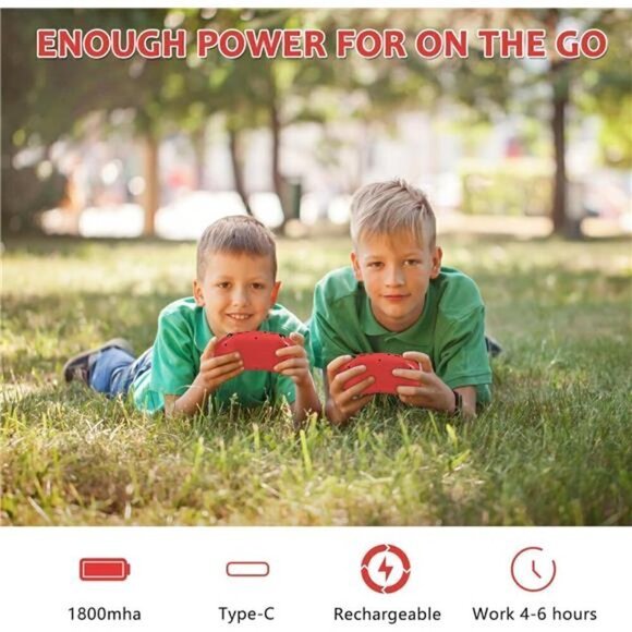 Handheld 198 Classic Video Games Kid Console System Gameboy Retro RED Color NEW - Picture 4 of 6